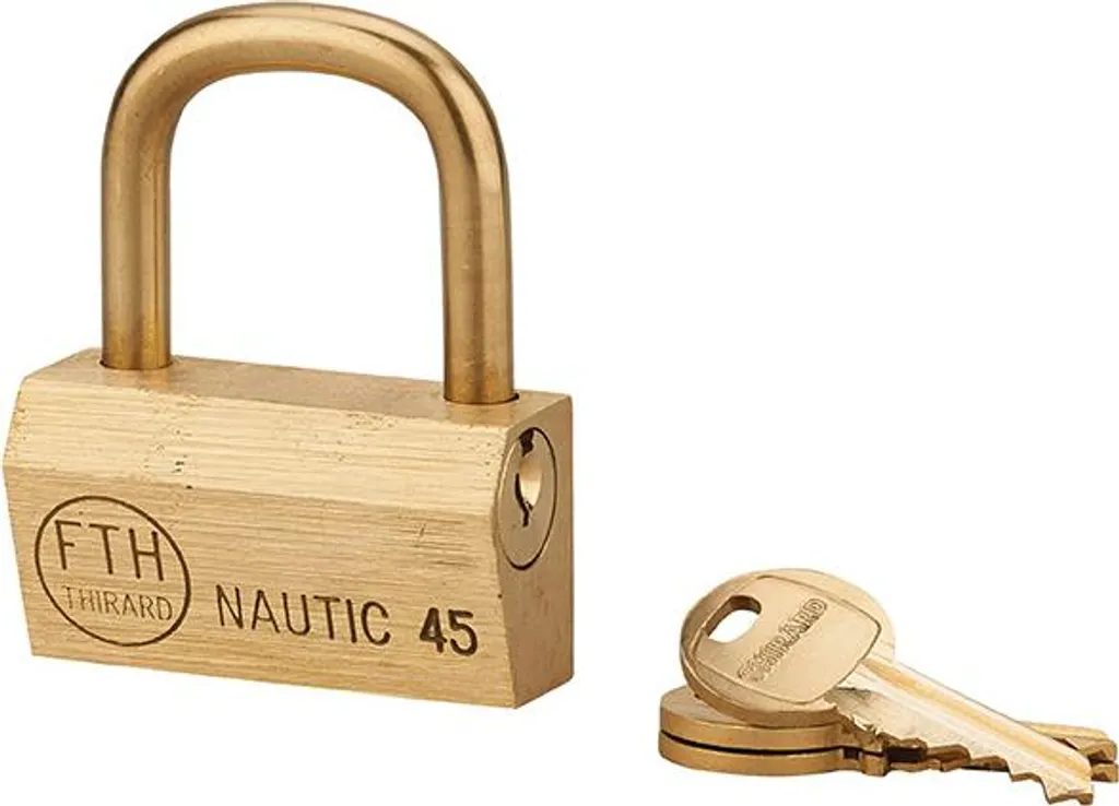 Cadenas laiton 45mm s'entrouvrant Nautic UNIKEY Thirard robuste et fiable