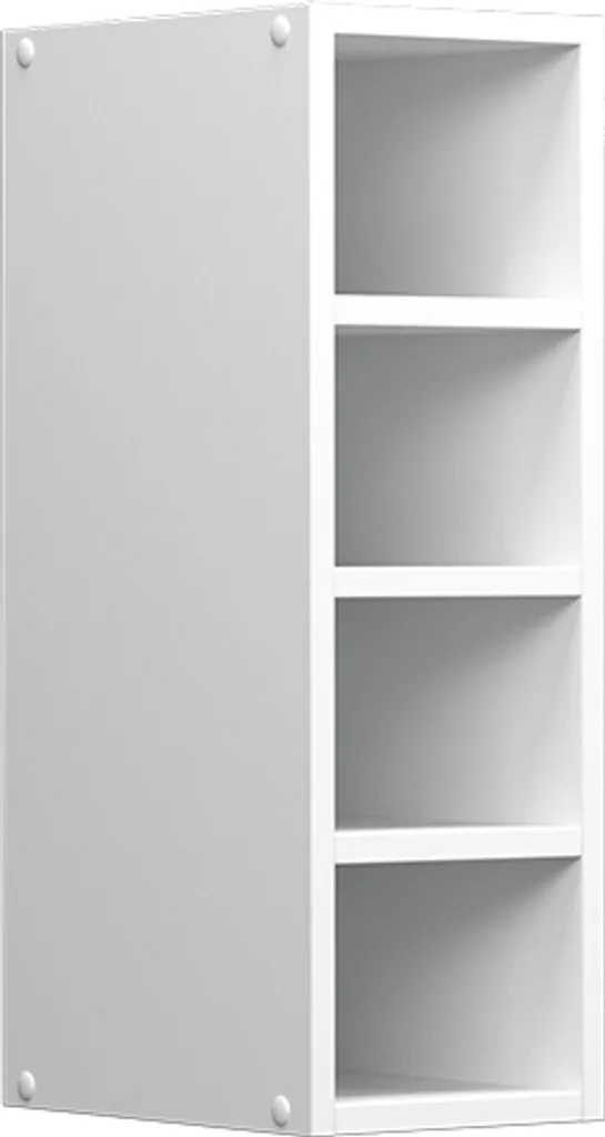 Vicco Pensile universale R-Line, 20 cm con ripiani aperti, Bianco/Bianco