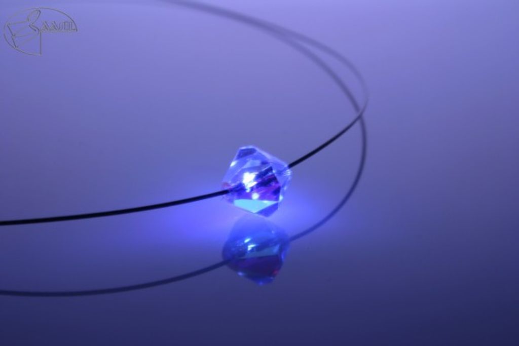 Collier LED Kristall Bicone Weiß Crystal mit Swarovski® Produktbild 