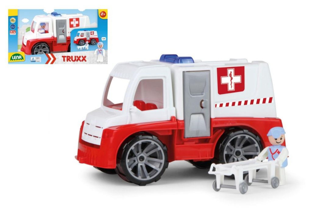 Truxx ambulanza in plastica 29cm con figura in scatola Immagine del prodotto 