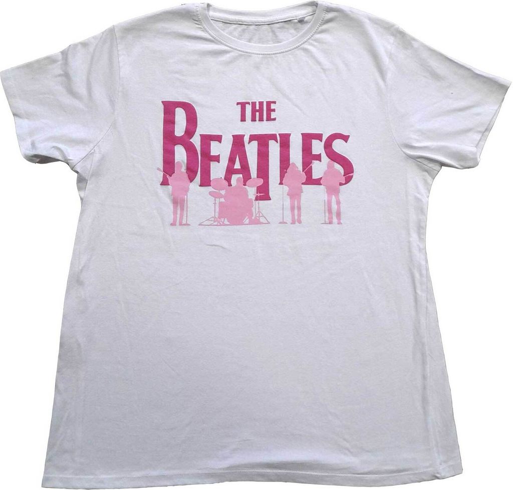 The Beatles - T-Shirt Hi-Build für Herren/Damen Uni RO4652 (S) (Weiß)