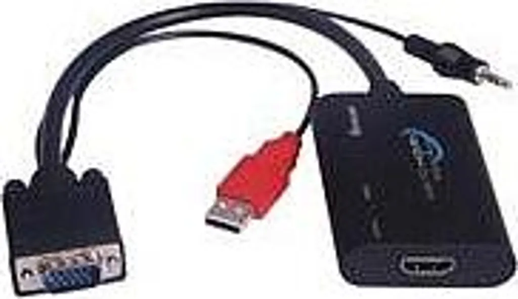 Adaptateur Convertisseur VGA vers HDMI PremiumCord 1080p avec Audio