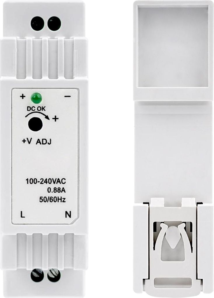 DR-15-12 Industrie DIN-Schienen Netzteil 12V DC 1,25A 15W – Kompaktes Ein-Ausgang Schaltnetzteil für Automatisierung