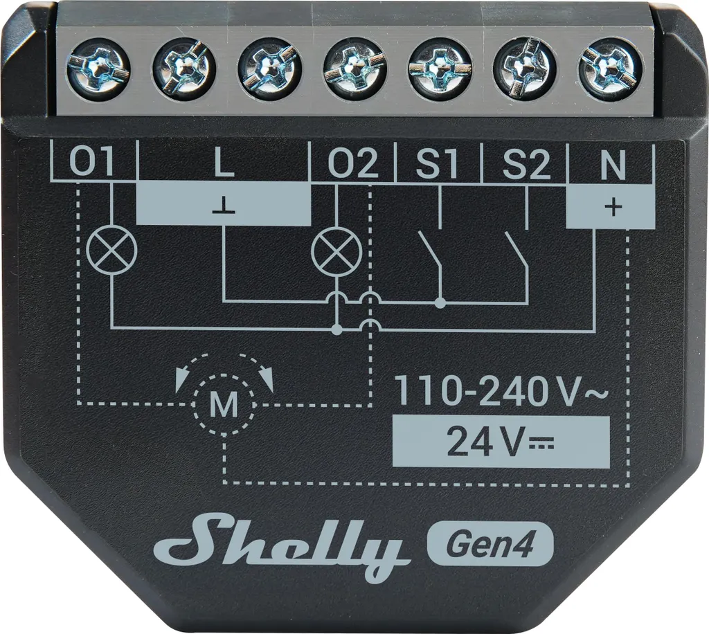 Module Relais Encastré Shelly 2PM Gen4 - WLAN 2 Canaux et Mesure Conso