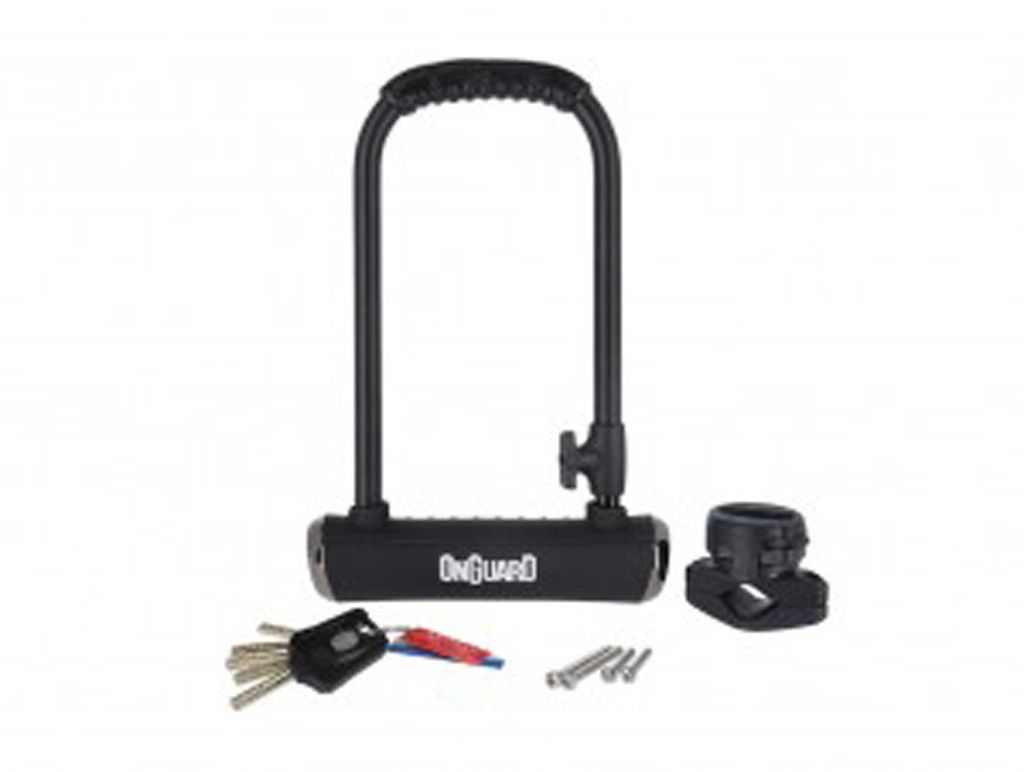 OnGuard Bügelschloss Pitbull STD 8003X 115 x 230mm, Ø 14mm, mit Halter, schwarz