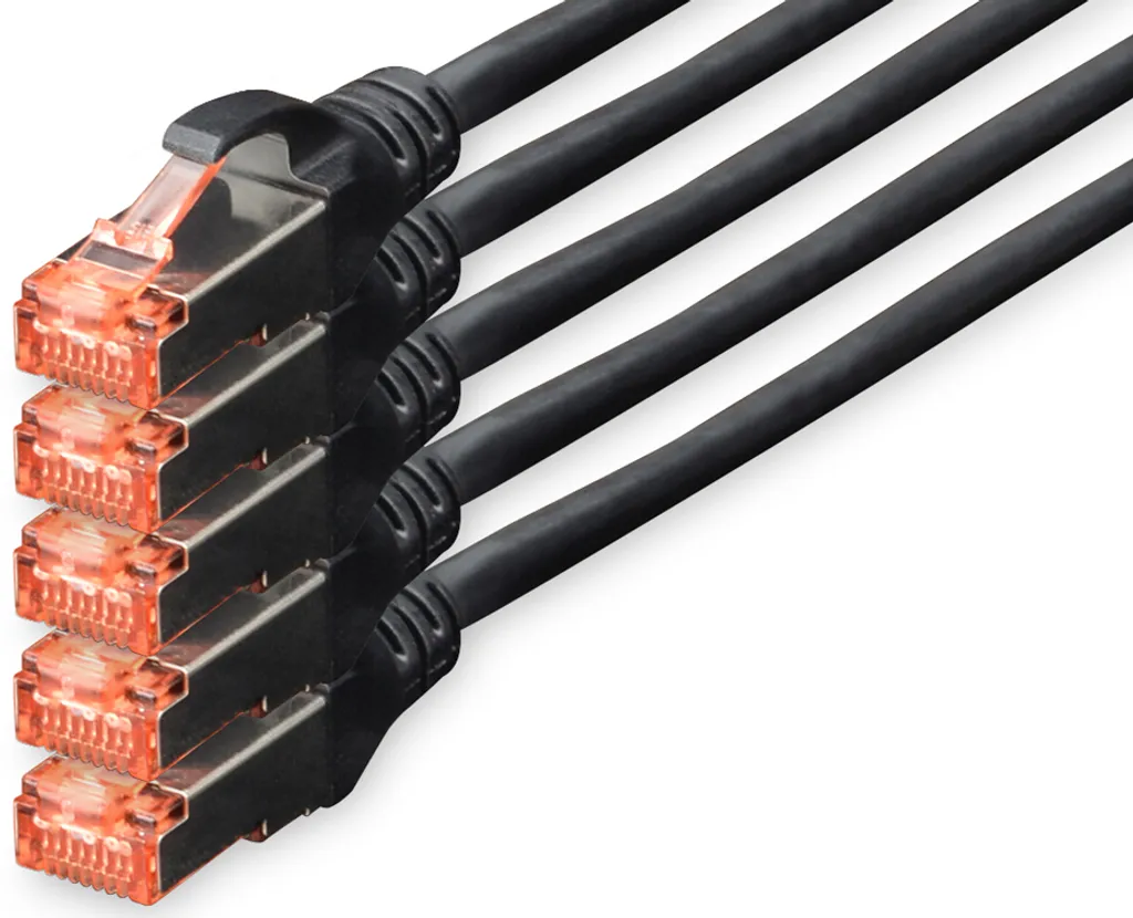 Cavo Patch DIGITUS Cat 6 S/FTP 20m Grigio - Set 5 Pezzi Offerta - 5