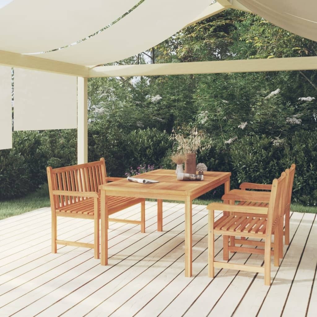 "2024"cloris 4-tlg. Garten-Essgruppe Massivholz Teak - Produktbild 