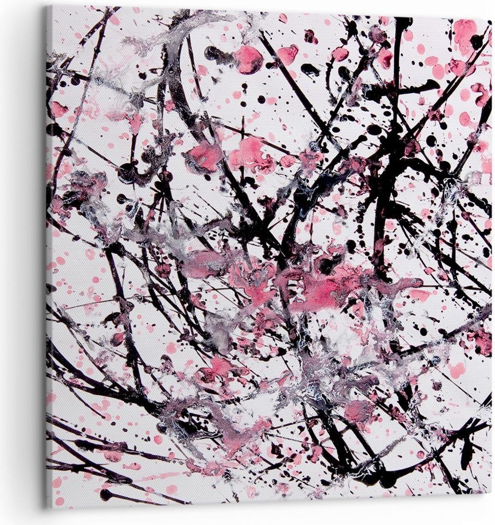 Bild auf Leinwand - Leinwandbild - Abstraktion modern - 50x50cm - Wand Bild - Wanddeko - Wandbilder - Leinwanddruck - Bilder - Kunstdruck - Wanddek...