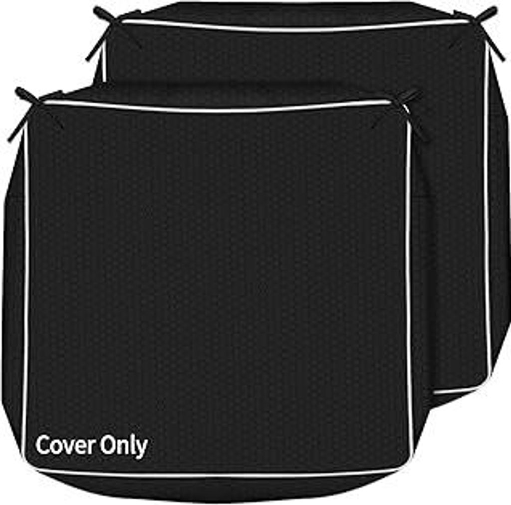 COSHNIBI Outdoor-Kissenbezüge, 61 x 61 x 10 cm, wasserdicht, für Terrassenmöbel, Outdoor-Kissenbezüge für Möbel, Garten und Hinterhof, 2 Stü...