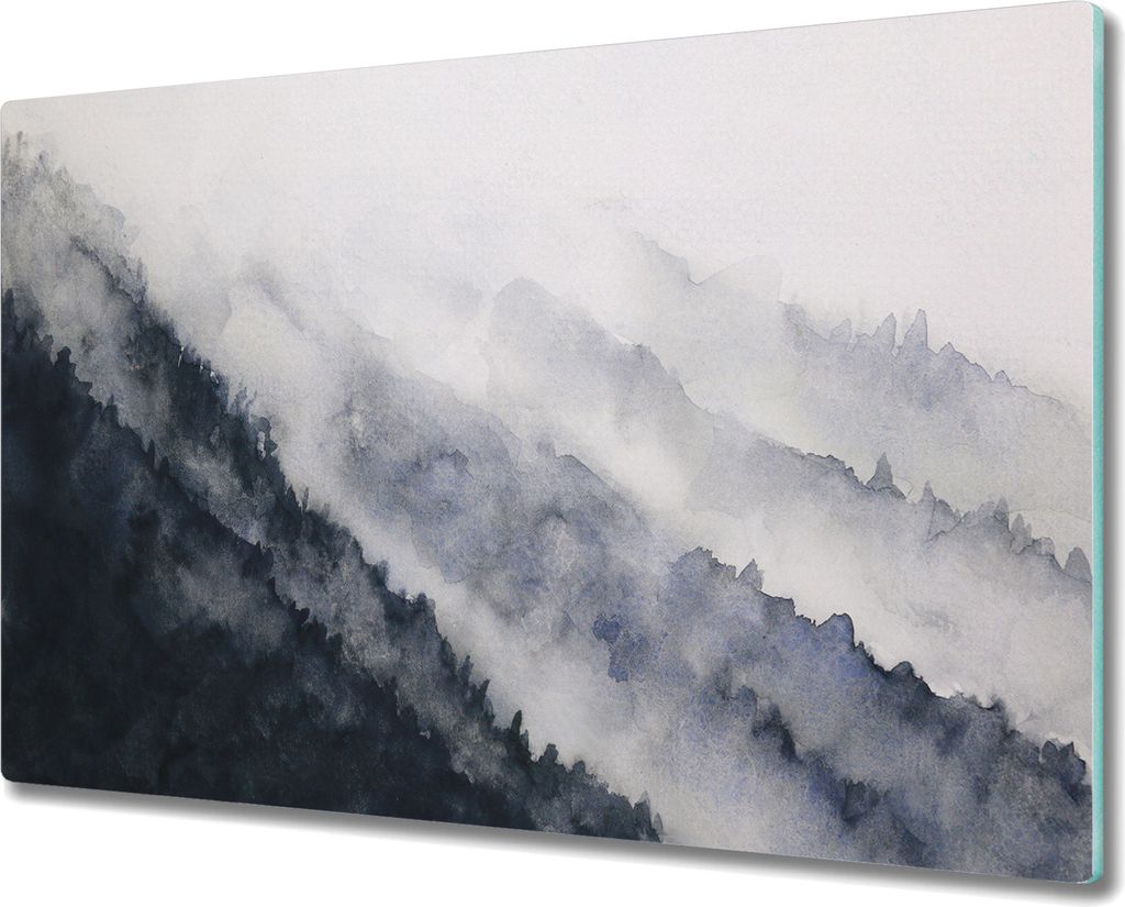 Glas-Herdabdeckplatte Glaskeramikfeldabdeckung Spritzschutz - 80x52 cm - Landschaft Malerei