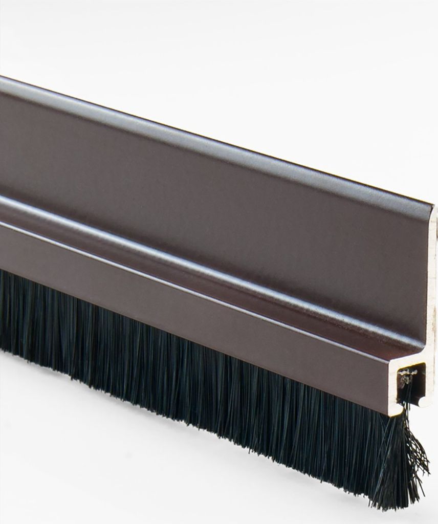 Türbodendichtung Türdichtung Antistaub Bürstendichtung Dichtungbürste ALU 98cm BRAUN 1 Stk.