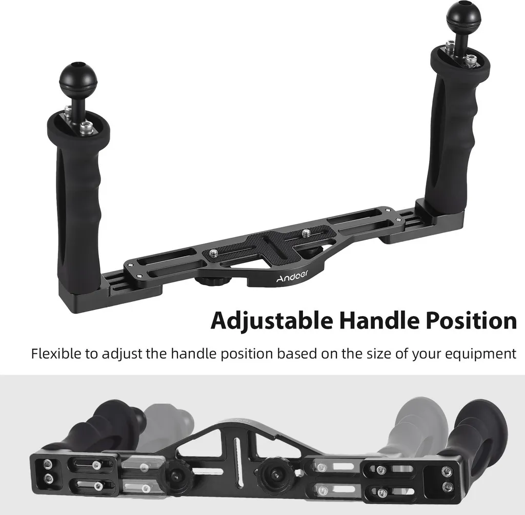 Support de Plongée Réglable pour Caméra Sport et Boîtier Étanche DSLR - 4