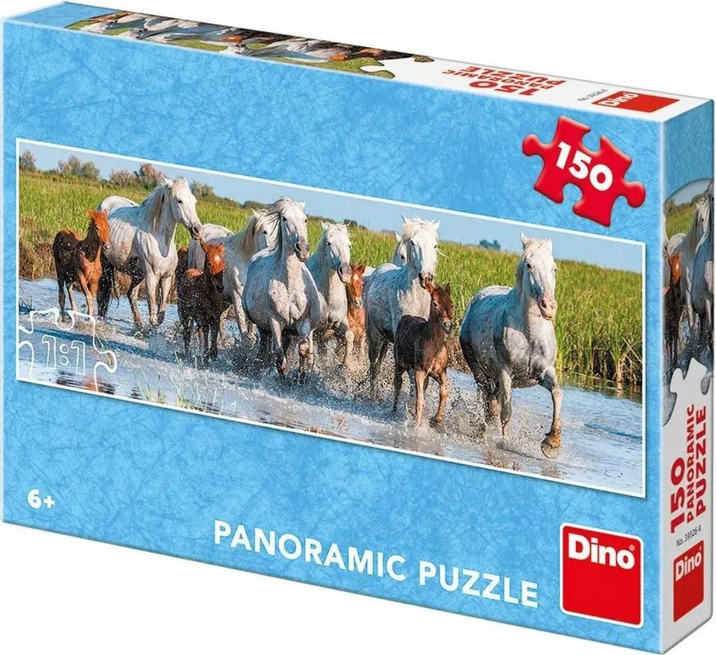 Puzzle Panorama Chevaux de Camargue 150 pièces Dino pour Détente