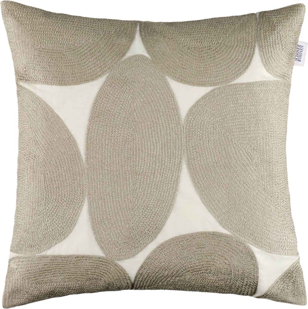 SCHÖNER WOHNEN Zierkissenhülle ohne Füllung Pebble Farbe beige Größe 45x45