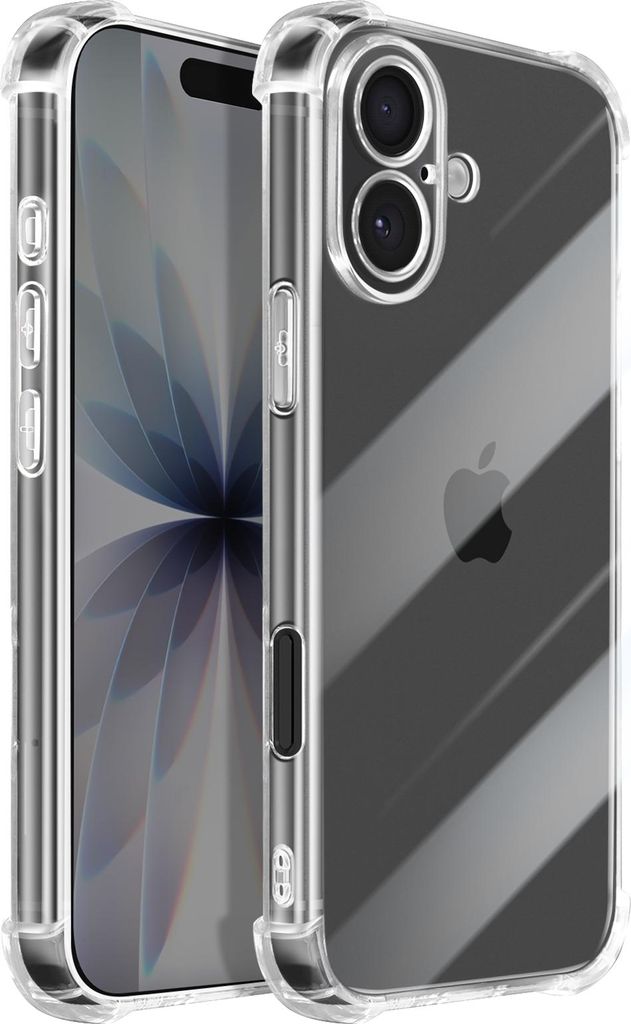 Mayaxess, Hülle iPhone 17 Silikon mit verstärkten Ecken, Transparent