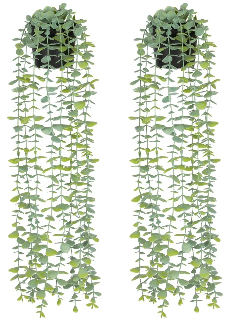 Eucalyptus artificiel réaliste - Plante suspendue décorative sans soin