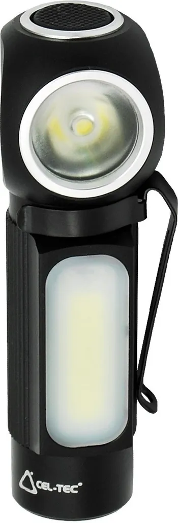 Lampe de poche COB LED ultra puissante CEL-TEC AL 500 IPX4 noir 1 m