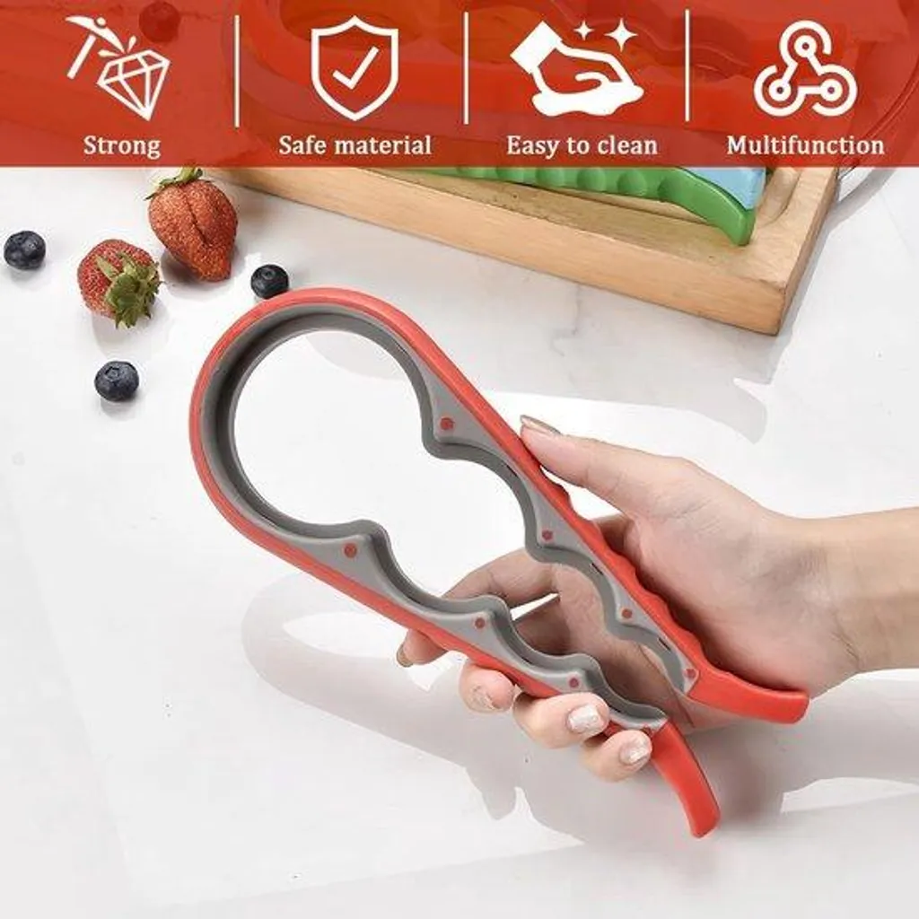 Ouvre-bocal ergonomique pack de 3 ustensiles cuisine pour mains fatiguées