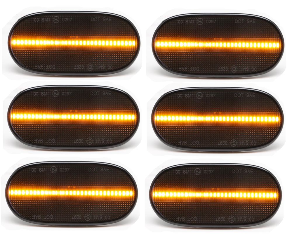 Für Mercedes Sprinter W907 W910 2018- 6x LED Seitenmarkierungsleuchten Schwarz in der Farbe Schwarz von Goingfast