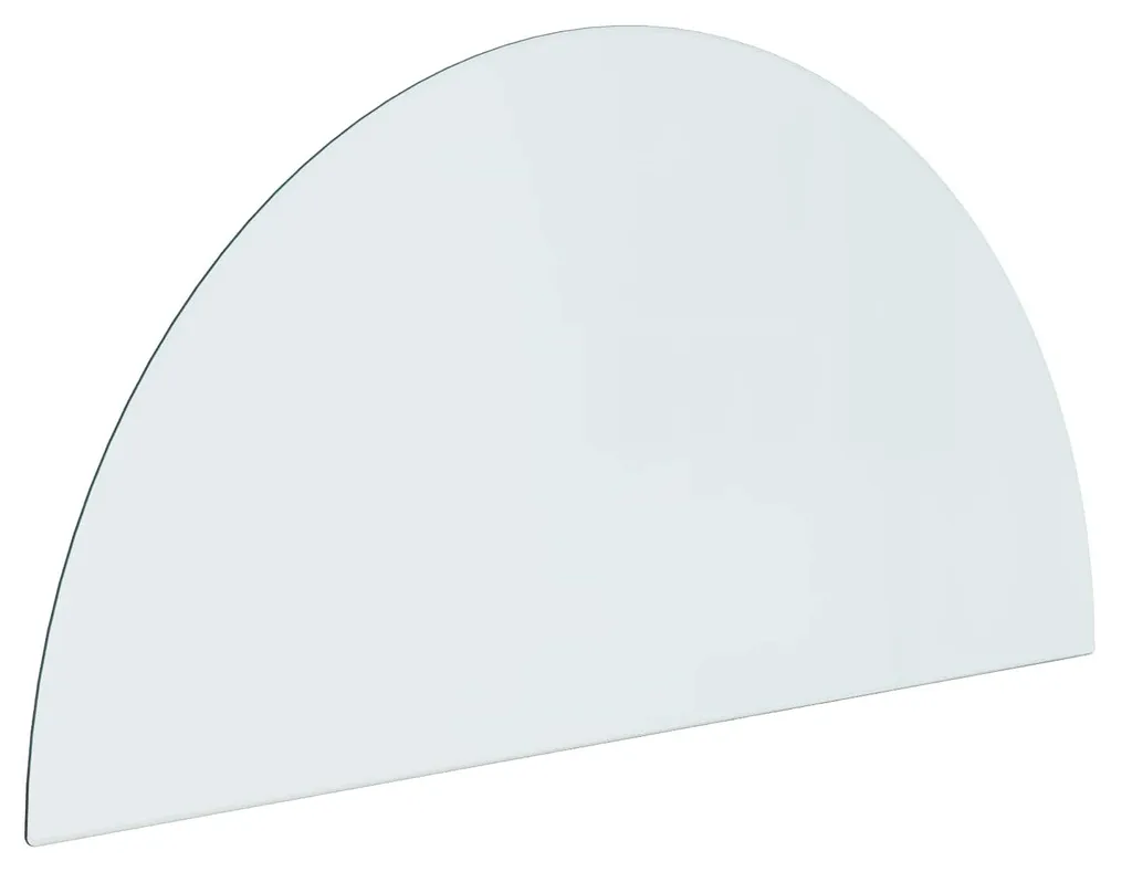 vidaXL Foyer d'extérieur avec plateau en verre transparent 1000x500 mm