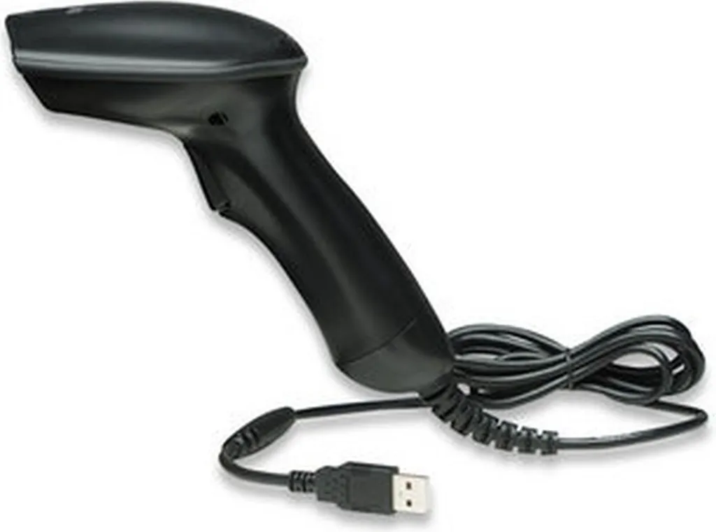 Douchette Code-barres Filaire CCD Manhattan 100mm avec Câble USB