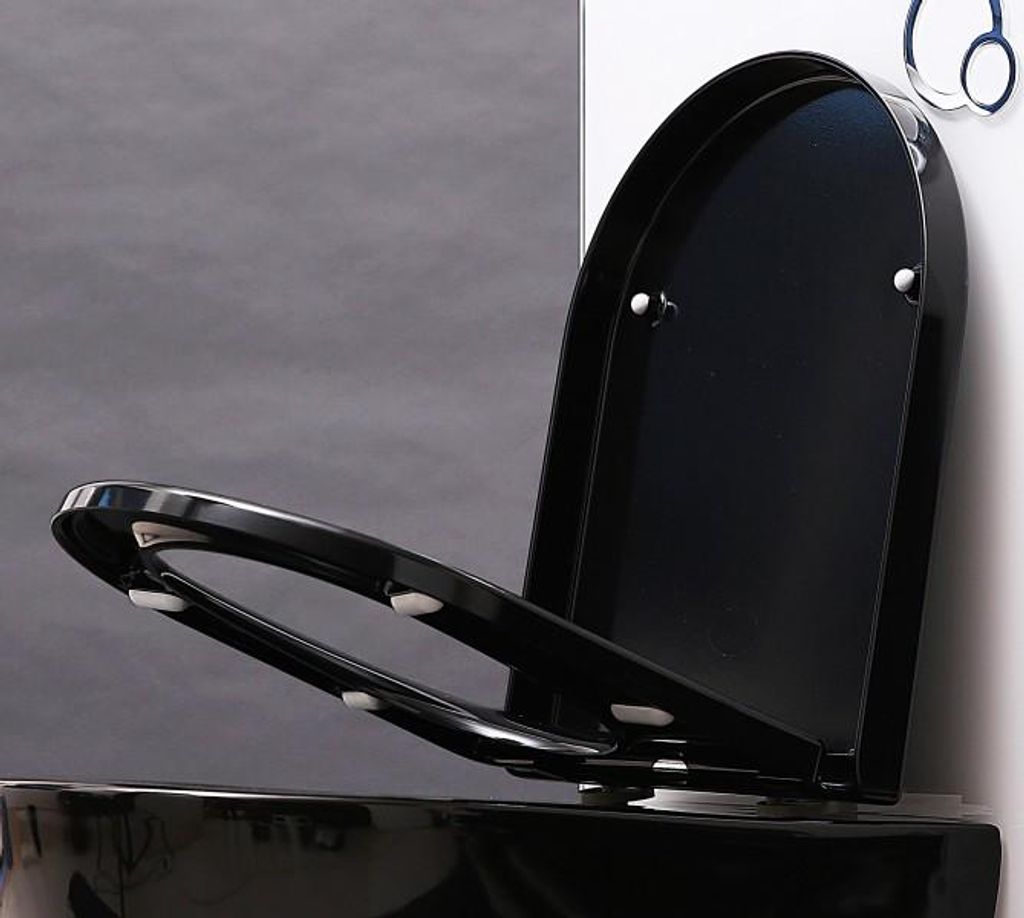 BERNSTEIN Duroplast WC-Sitz U1002 in Schwarz mit Produktbild 