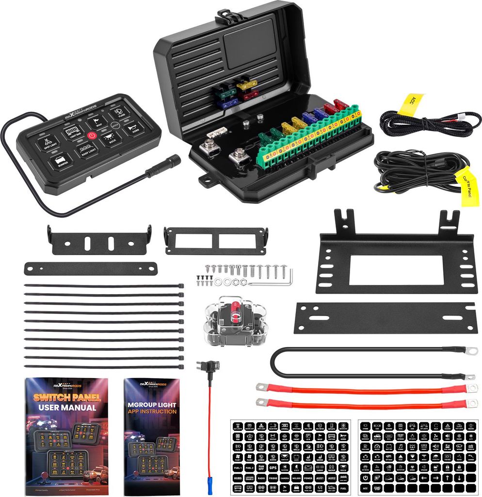 Dotykový ovládací panel s 8 RGB LED diodami pro SUV Offroad Obrázek produktu 