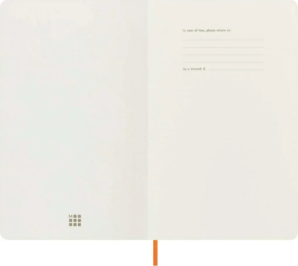 Moleskine Carnet de notes Capri PF4559 Orange, Couverture Souple Soft