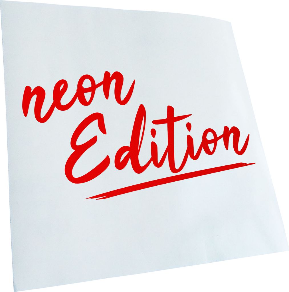 Kiwistar - Autoaufkleber - Neon Edition - Rot - 60x32cm - Aufkleber für Auto, Laptop, Fahrrad, LKW, Motorrad mehrfarbig JDM Decal Racing