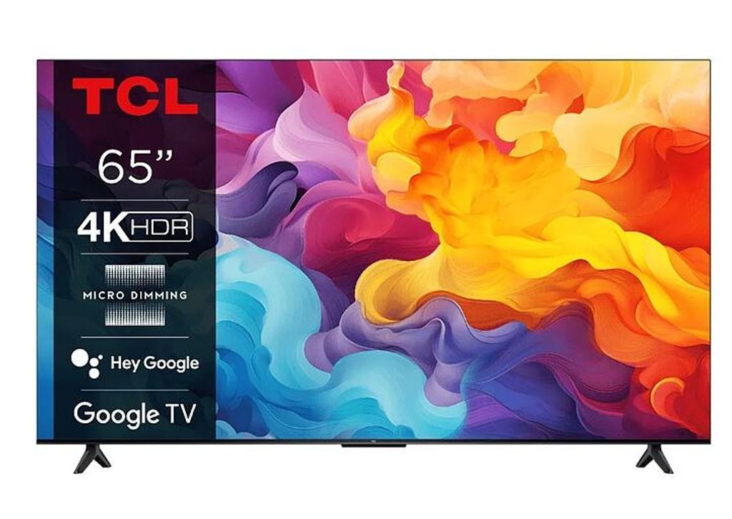 TCL P61 65P61KX7, 165,1 cm (65"), 3840 x 2160 Pixel, 4K Ultra HD, QLED, Smart-TV, Schwarz, Metallisch