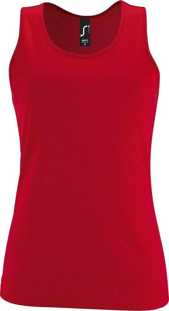SOLS - "Sporty" Ärmelloses Oberteil für Damen LT2554 (M) (Rot)