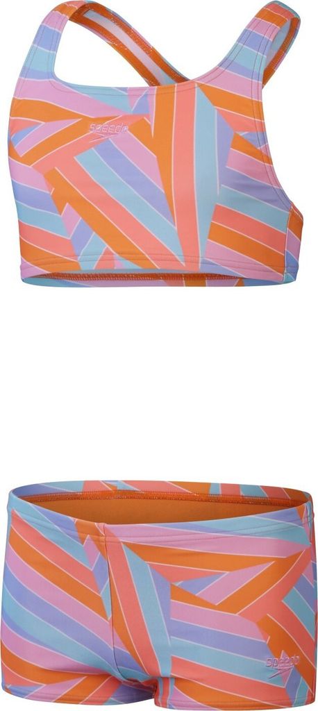 Speedo Girls Allover 2 piece Boyleg Short - Bikini Mädchen, Größe:176