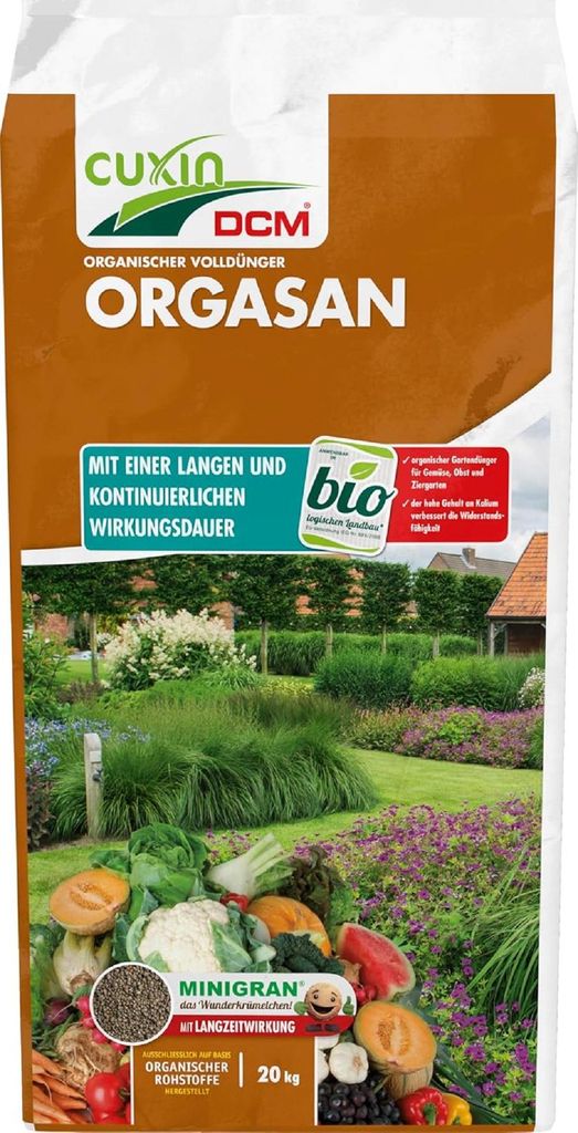CUXIN DCM Orgasan organischer Volldünger 20 kg Produktbild 