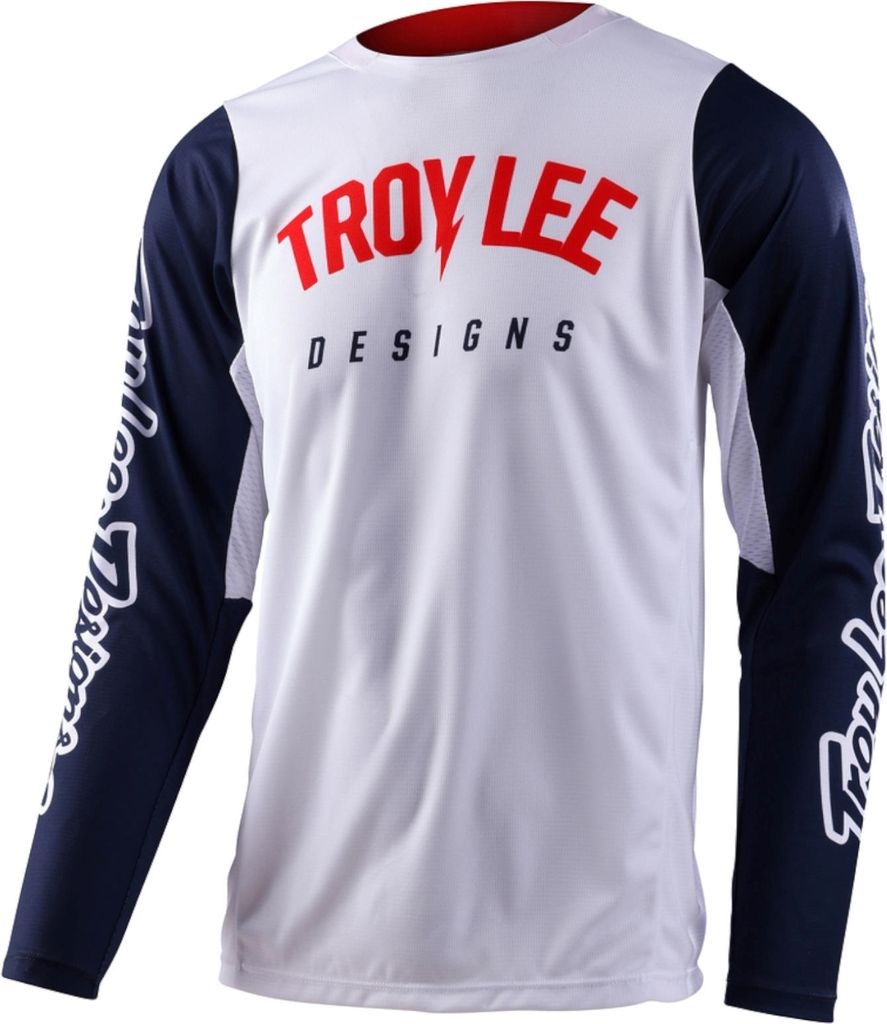 Troy Lee Designs Unisex Jersey GP Pro , Boltz - Weiß Marineblau, L