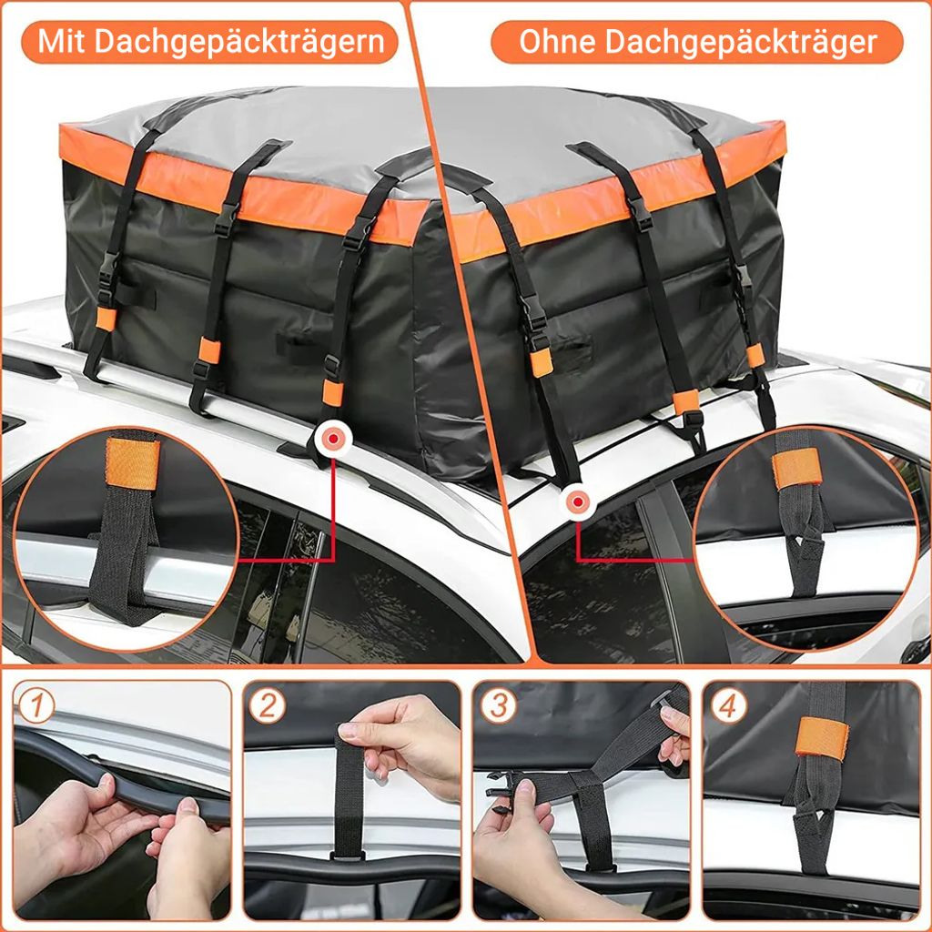 566L Samochodowe boxy dachowe, 500D Wodoodporny bagaż Zdjęcie produktu 7