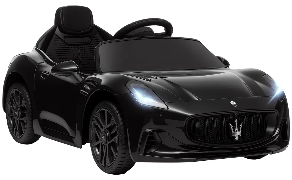 Voiture Électrique Enfant 12V Maserati Gran Turismo Noire avec Radio Commande