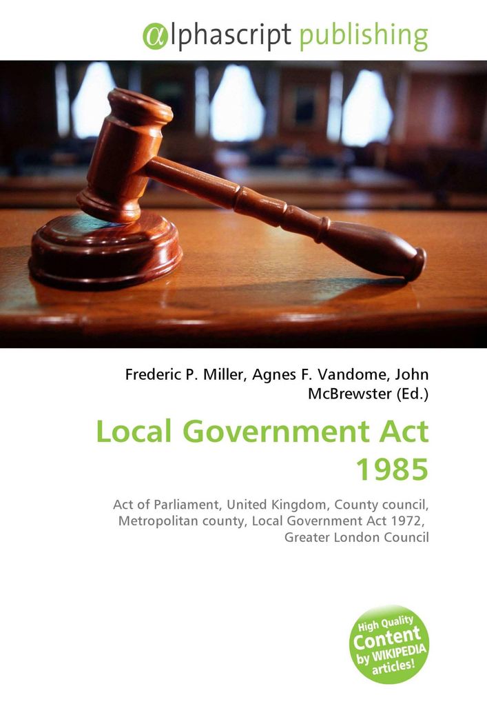 Local Government Act 1985