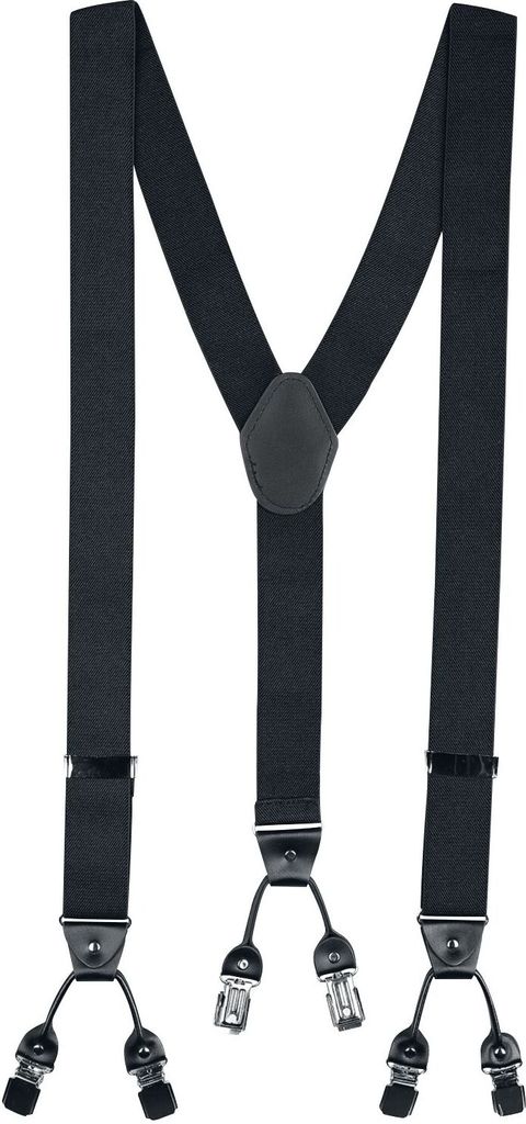 Banned Alternative Hosenträger Uni Rockabilly Braces schwarz Standard