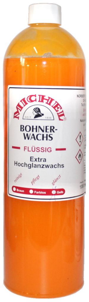Bohnerwachs gelb 1,0L für Hochglanz Pflege von Holz, Böden, Produktbild 