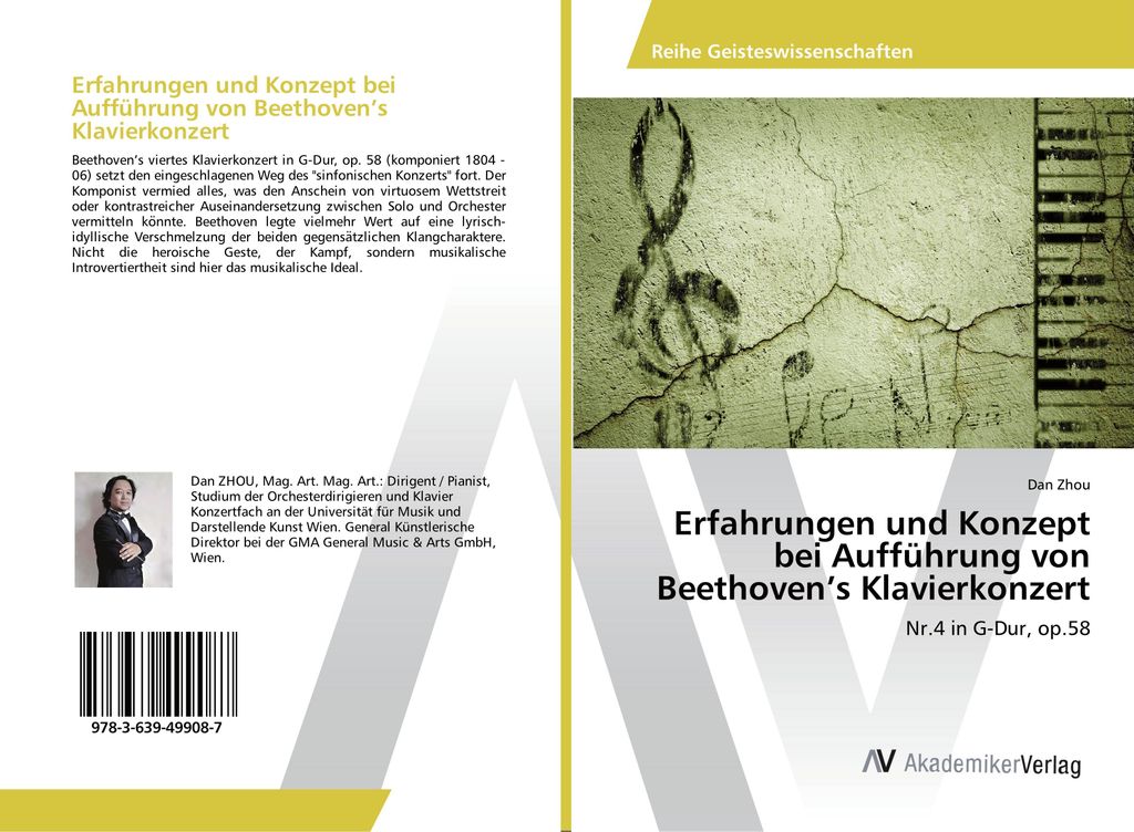 Erfahrungen und Konzept bei Aufführung von Beethoven's Klavierkonzert