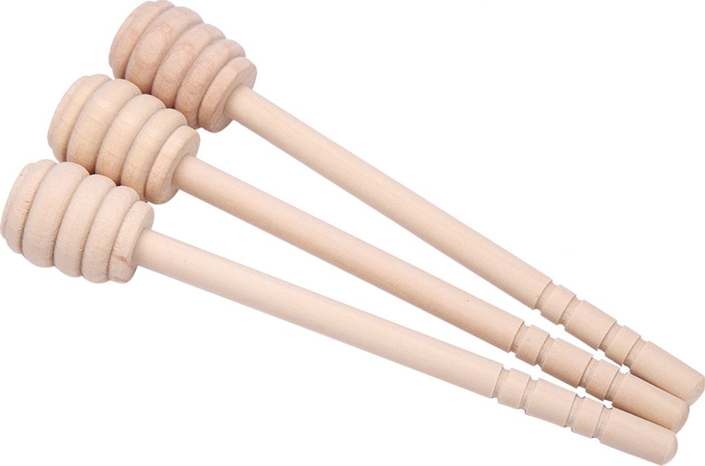 24-teiliges Set aus Holz: Honigstäbchen, Rührstäbchen, Marmeladen- und Siruprührstäbchen, Küchenhelfer