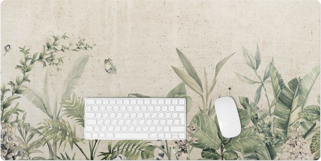 Exotischer Dschungel – Schreibtischunterlage – Rutschfeste Tischunterlage – Schreibtischmatte für Büro & Zuhause – Schreibunterlage – M...
