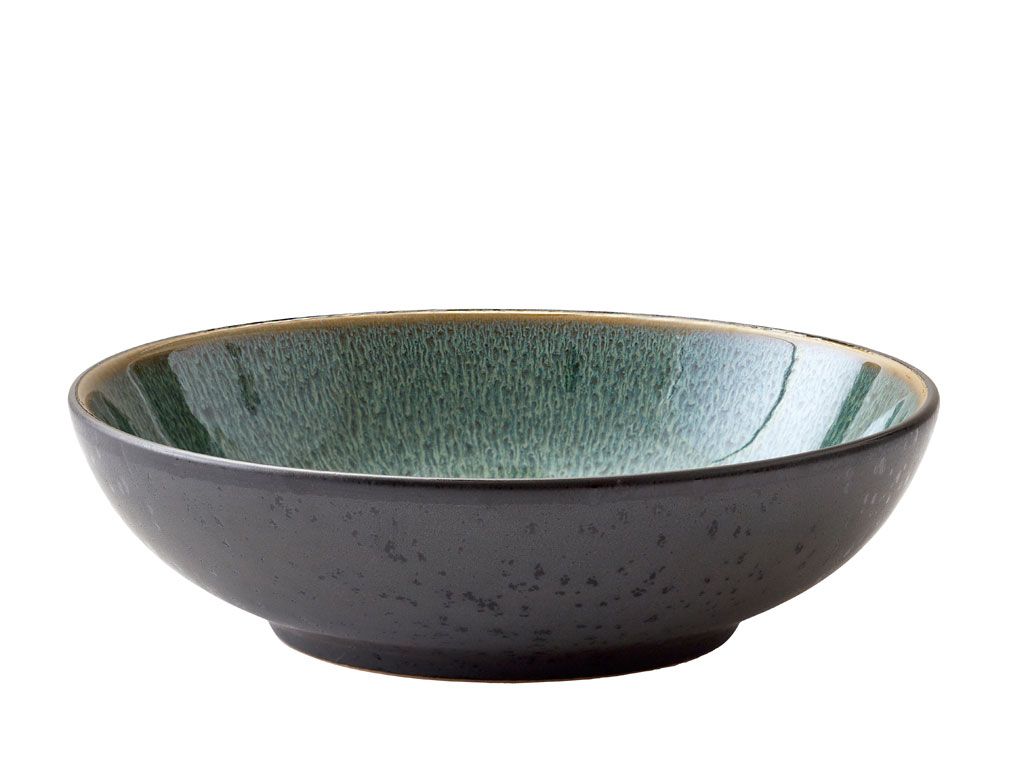 Piatto da pasta Bitz Gastro nero/verde Ø20 cm Immagine del prodotto 