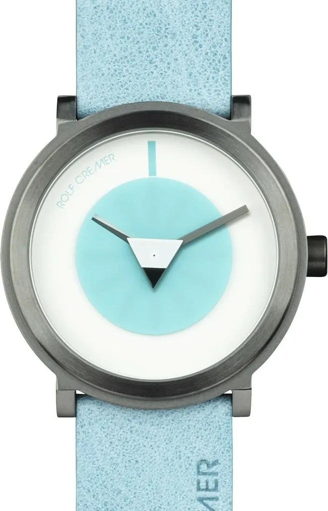 Montre Cercle Rolf Cremer - Design Iconique et Bracelet Cuir Véritable