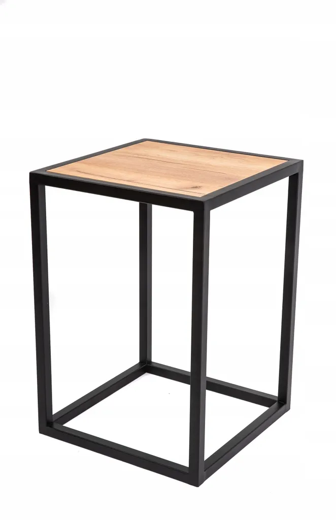 Table de Salon Design Industriel en Bois Véritable - Meuble LOFT Robuste - 2