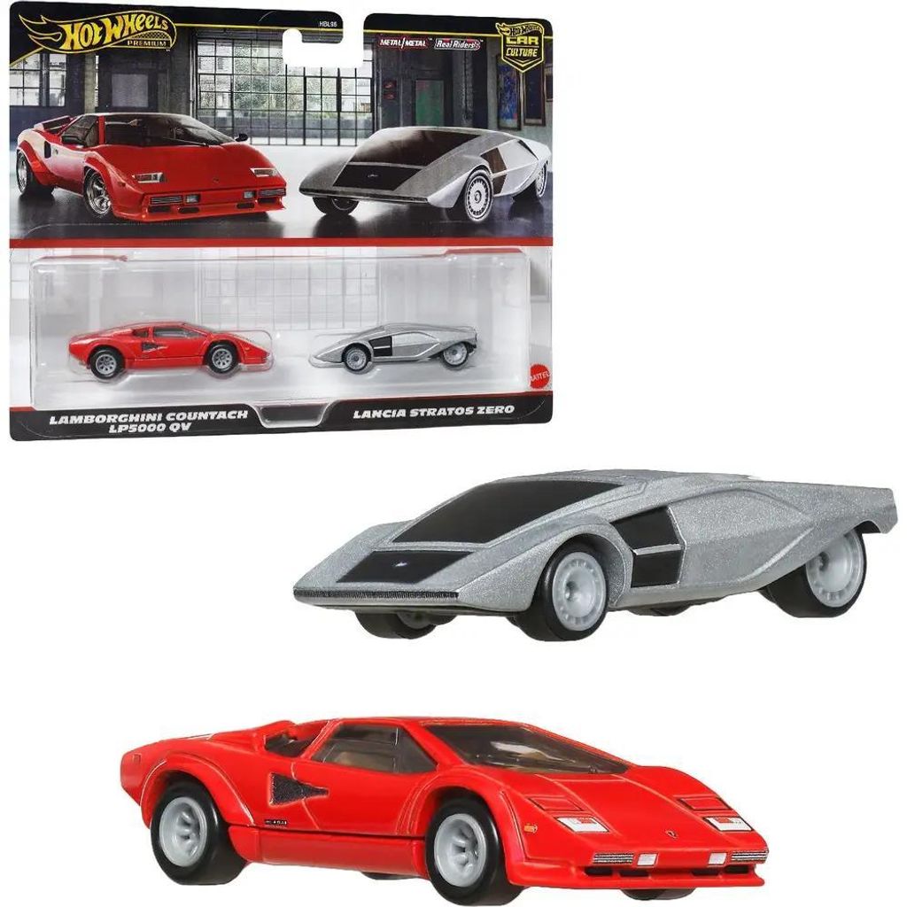 Hot Wheels HW LANCIA STRATOS ZERO, Set voertuigen, 3 Productafbeelding 