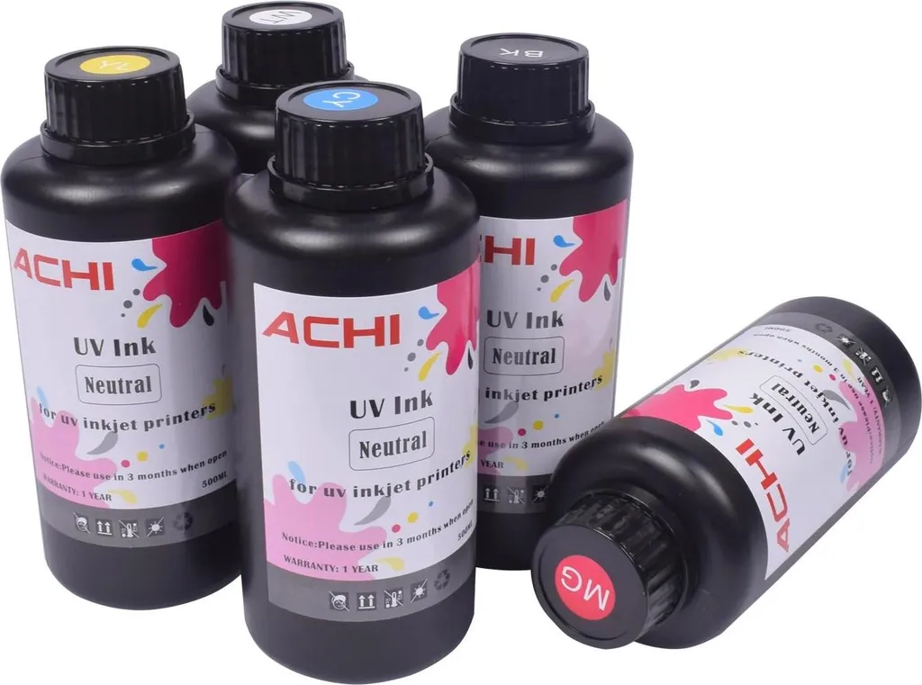 Encre UV pour tête d'impression Epson et Ricoh recharge pack de 5