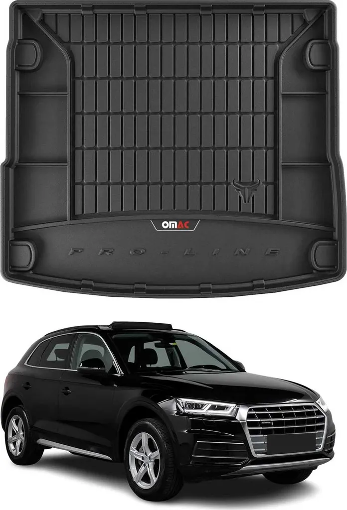 OMAC rivestimento del bagagliaio in gomma per Audi Q5 FY 2017-2024 rivestimento del bagagliaio in TPE nero
