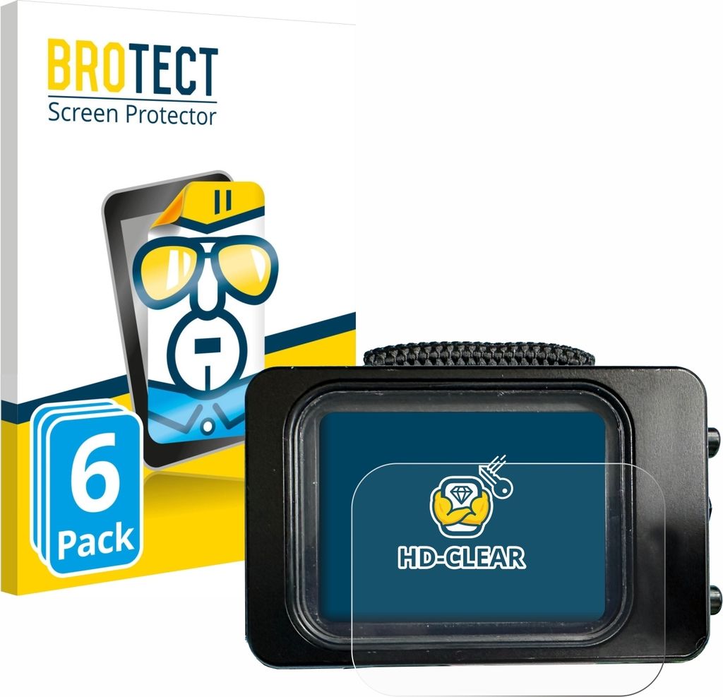 6x Für Divesoft Freedom dive computer Schutzfolie BROTECT Displayschutz Display Schutz Folie Klar Transparent