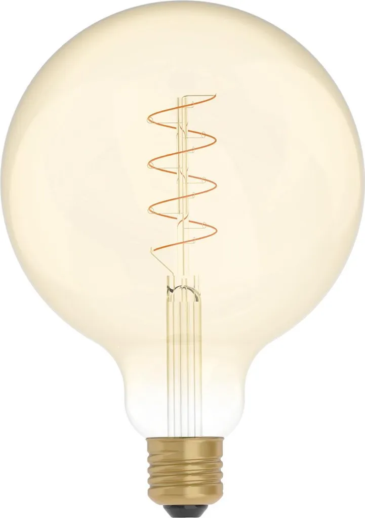 Ampoule LED G125 Lumière Chaude 1800K sans Éblouir E27 Dimmable Dorée